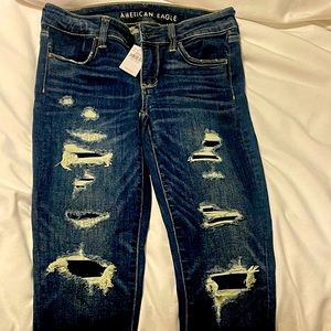 American Eagle Patched Jeans Size 2 “Short”